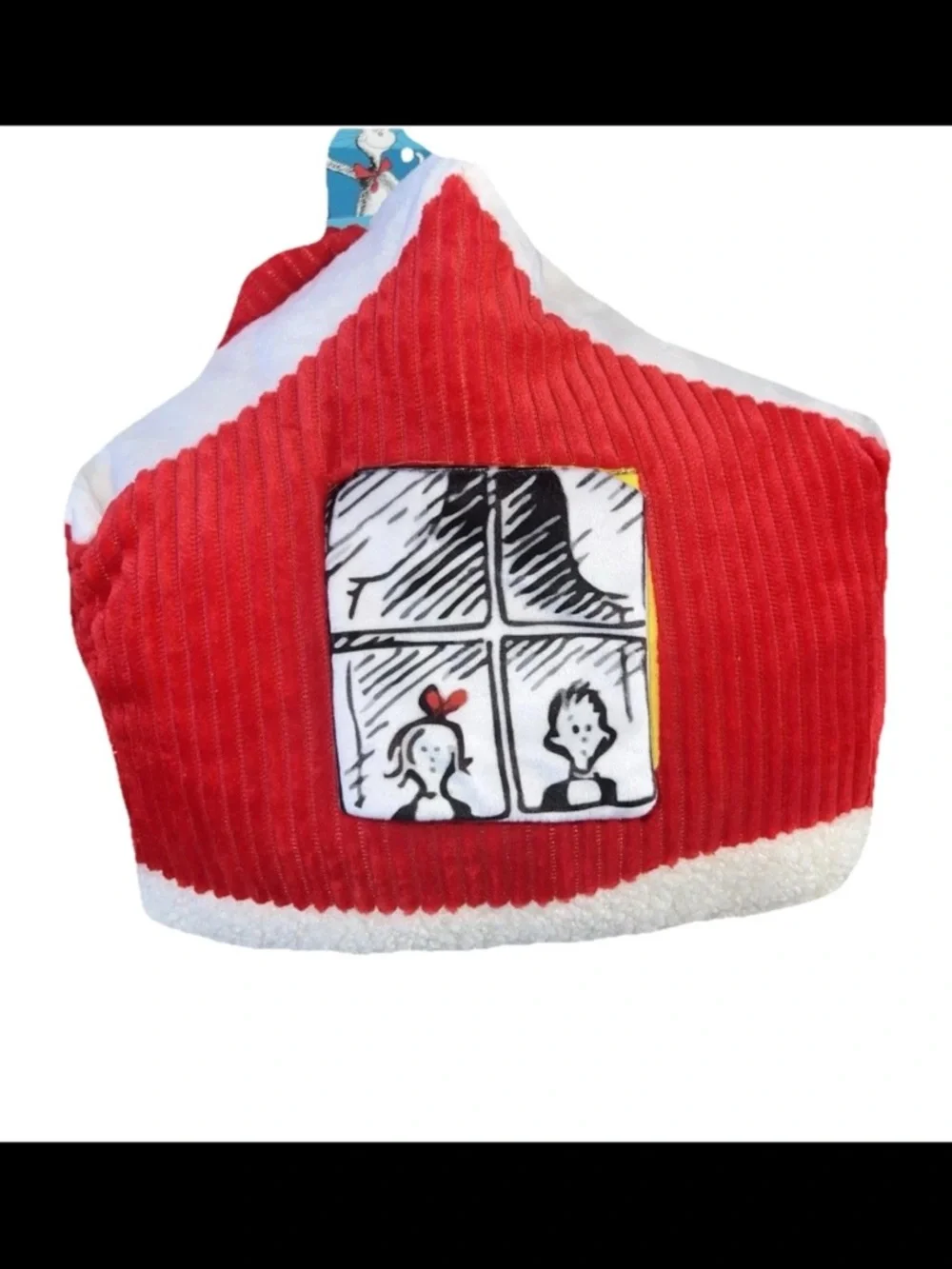 Dr Seuss Cat in‎ the Hat Dog Toy Bundle Plush Cat & House Squeaker Toys NWT